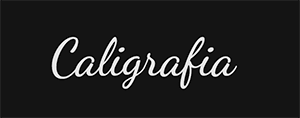 Fonte caligrafia