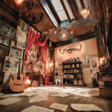 sardinha17 sardinha 17 flamenco espetaculo eduardo sardinha clube paineiras morumbi ai ia inteligencia artificial espetaculo cenografia painel gigantografia 00